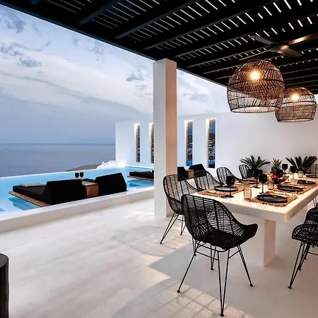 Villa Exquisite Mykonos 6 Bedrooms Hephaestus Ii Infinity Pool Outdoor Jacuzzi *