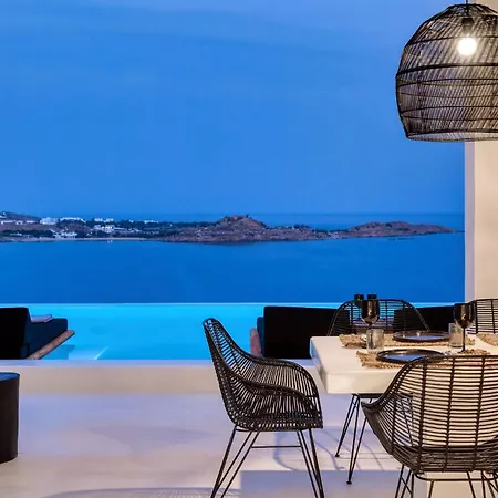 Exquisite Mykonos 6 Bedrooms Hephaestus Ii Infinity Pool Outdoor Jacuzzi *