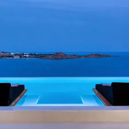 Exquisite Mykonos 6 Bedrooms Hephaestus Ii Infinity Pool Outdoor Jacuzzi Villa Psarrou