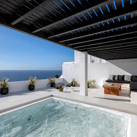 Exquisite Mykonos 6 Bedrooms Hephaestus Ii Infinity Pool Outdoor Jacuzzi * 프사로우