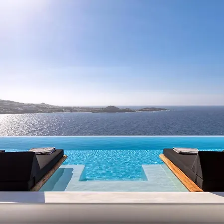 빌라 Exquisite Mykonos 6 Bedrooms Hephaestus Ii Infinity Pool Outdoor Jacuzzi