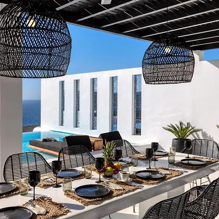 Exquisite Mykonos 6 Bedrooms Hephaestus Ii Infinity Pool Outdoor Jacuzzi * 프사로우