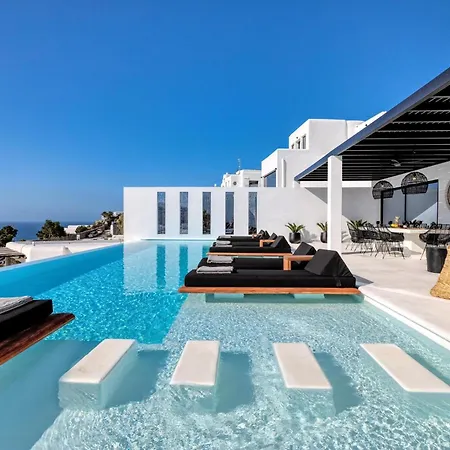빌라 Exquisite Mykonos 6 Bedrooms Hephaestus Ii Infinity Pool Outdoor Jacuzzi *